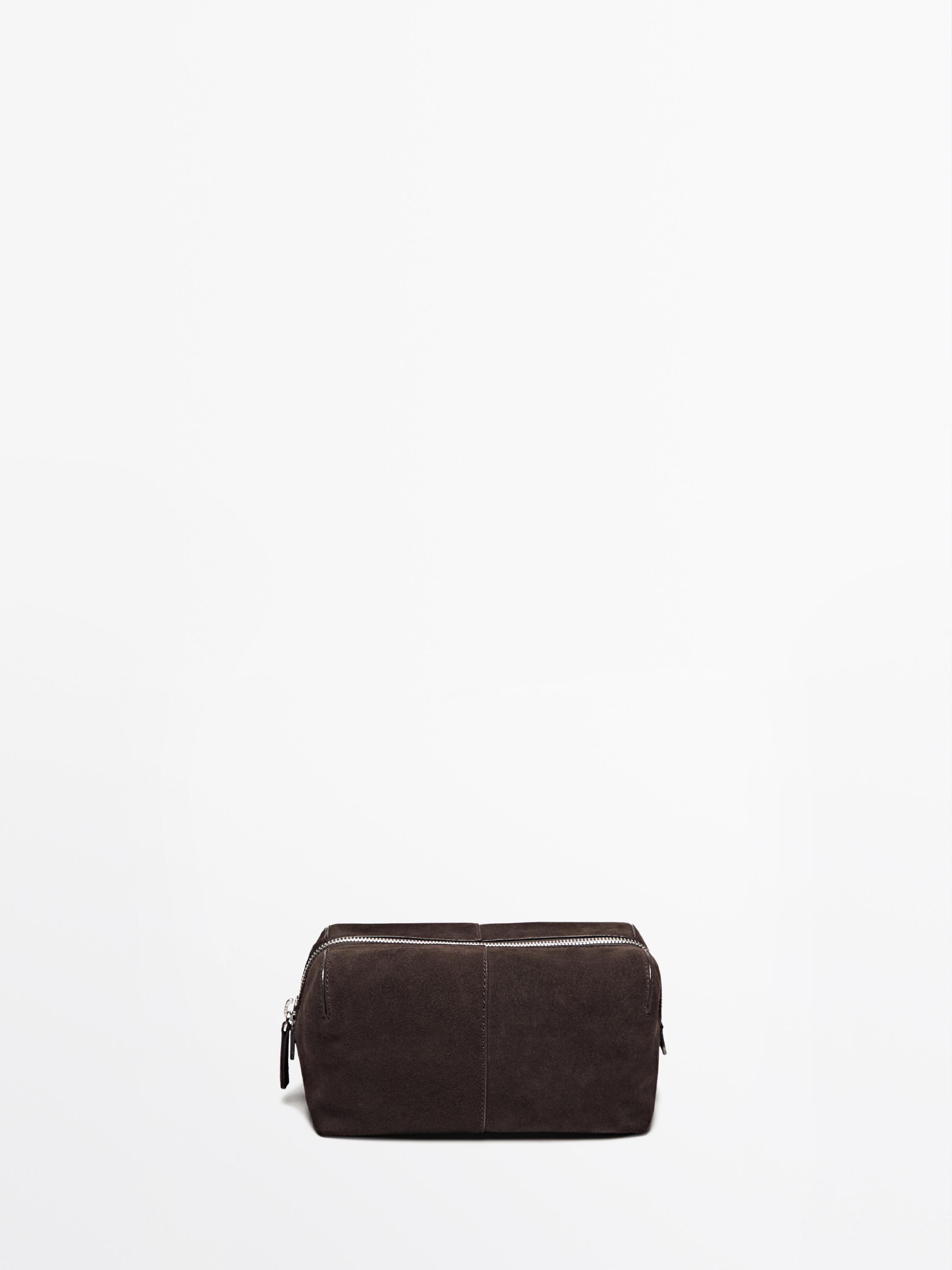 Nappa leather toiletry bag